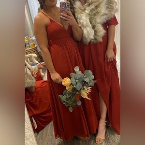 Azazie Rust Aadia size A8